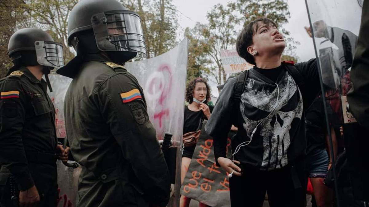 Protesta en Popayán, Colombia
