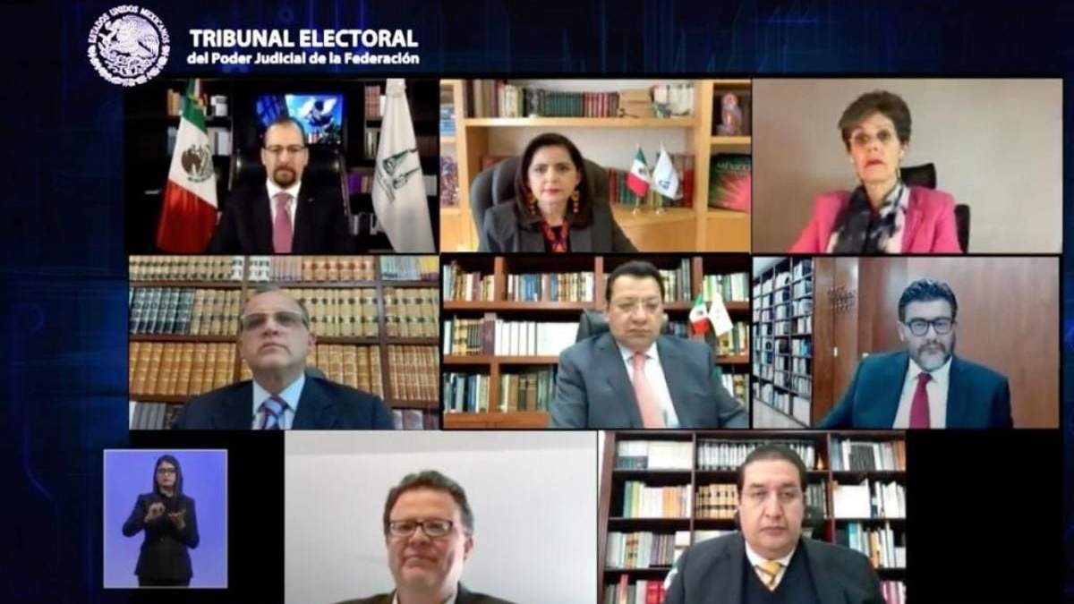 Sesión virtual del Tribunal Electoral