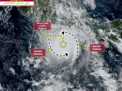 Otis se intensifica a huracán de categoría 3; suspenden clases en Guerrero