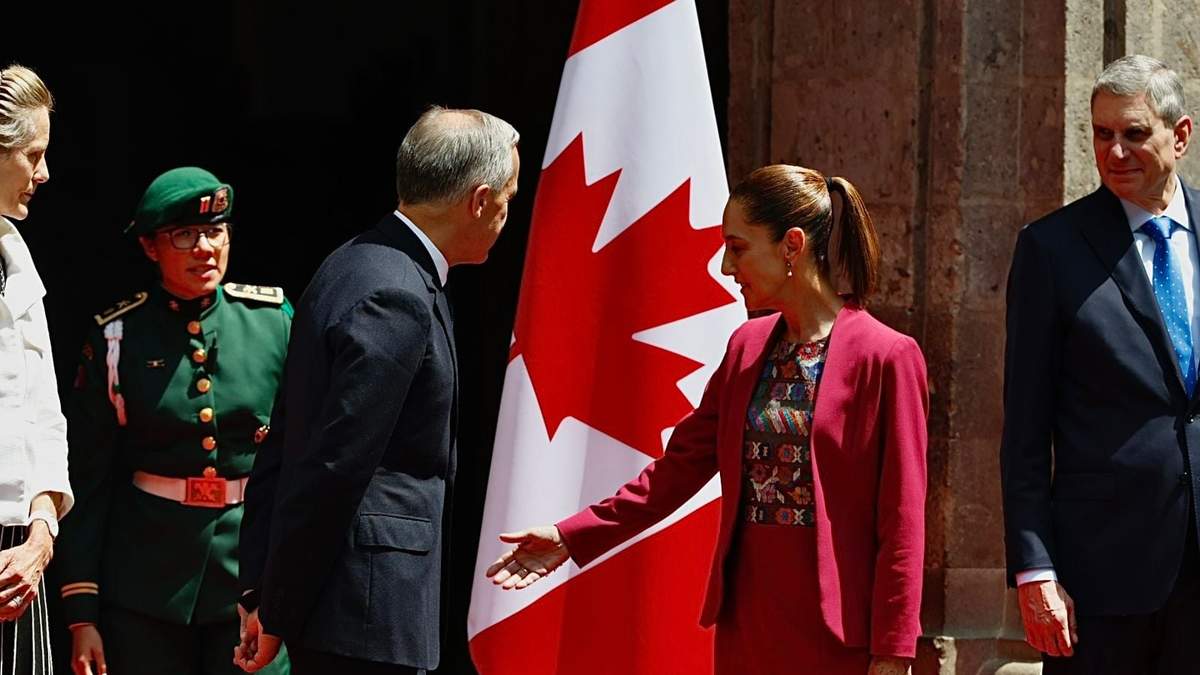 Carney y Sheinbaum este jueves en Palacio Nacional