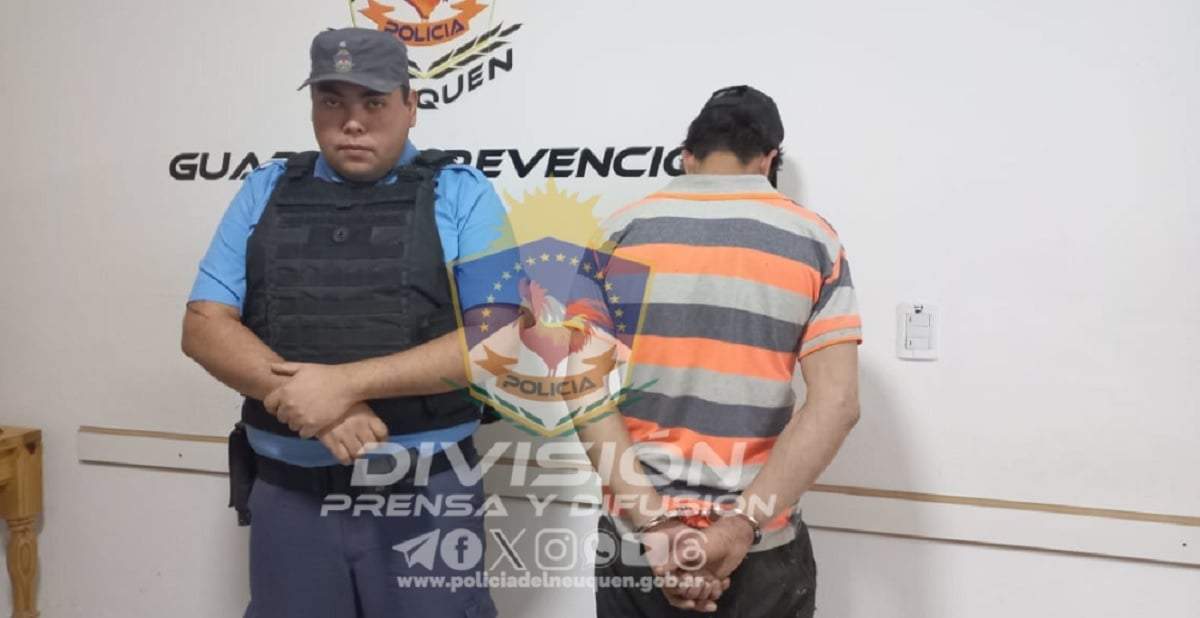 Detenido por el robo al merendero. Fuente: (Policía de Neuquén)