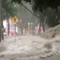 Los videos de las inundaciones en el sur de la CDMX