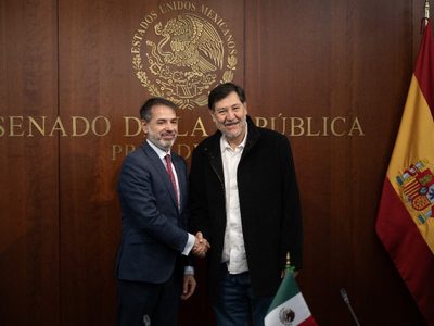 Fernández Noroña se reúne con el embajador de España y de China