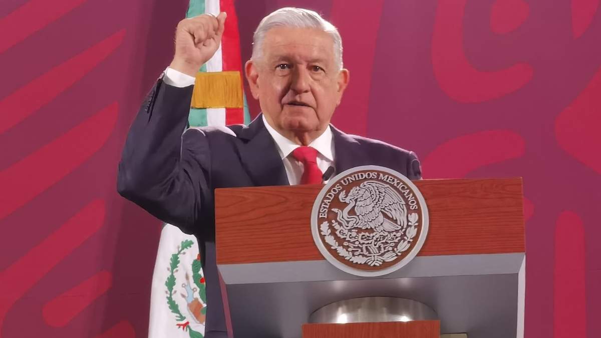 El presidente en la conferencia matutina de este lunes en Palacio Naciona