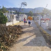 Tras la devastación en Acapulco, los panteones lucen solitarios el Día de Muertos