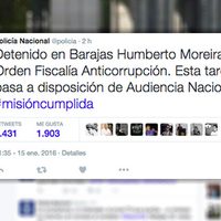 "Misión cumplida", presume la policía española al confirmar detención de Moreira