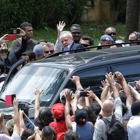 Lula da Silva sale de prisión para asistir al funeral de su nieto en Sao Paulo