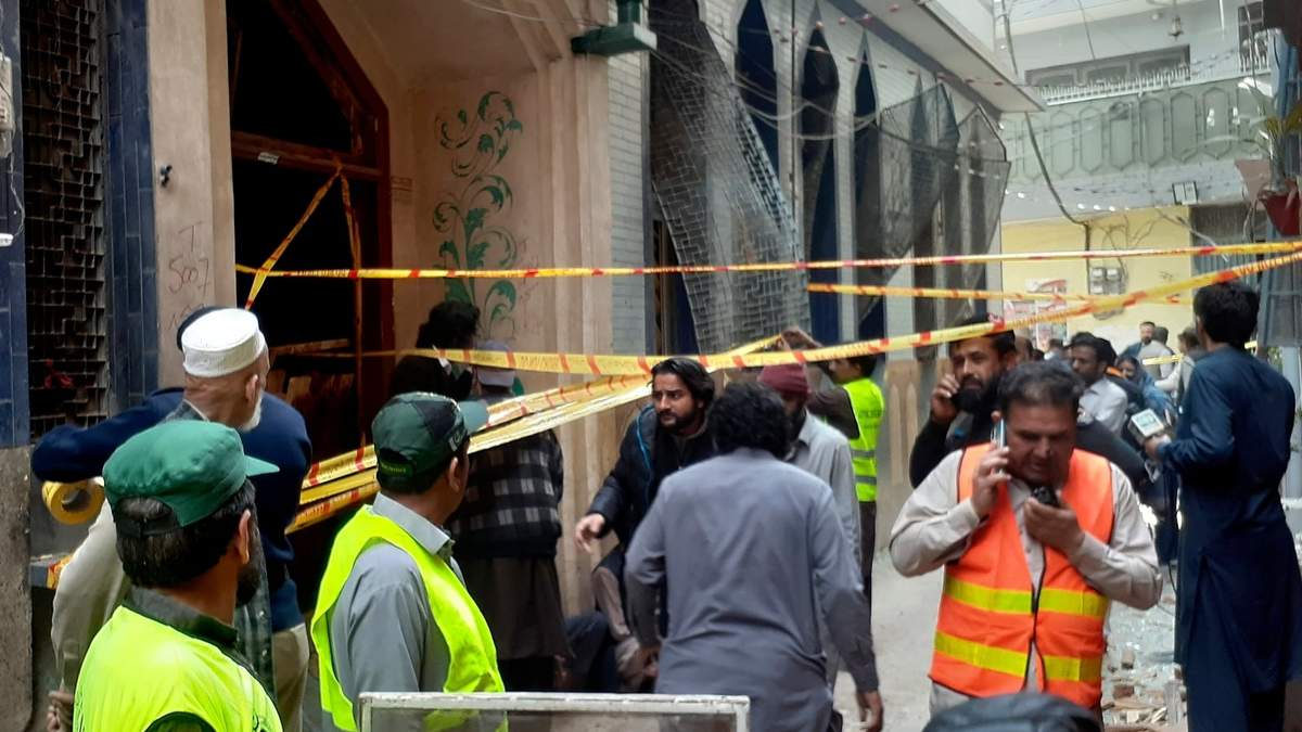 La entrada de la mezquita donde ocurrió el atentado