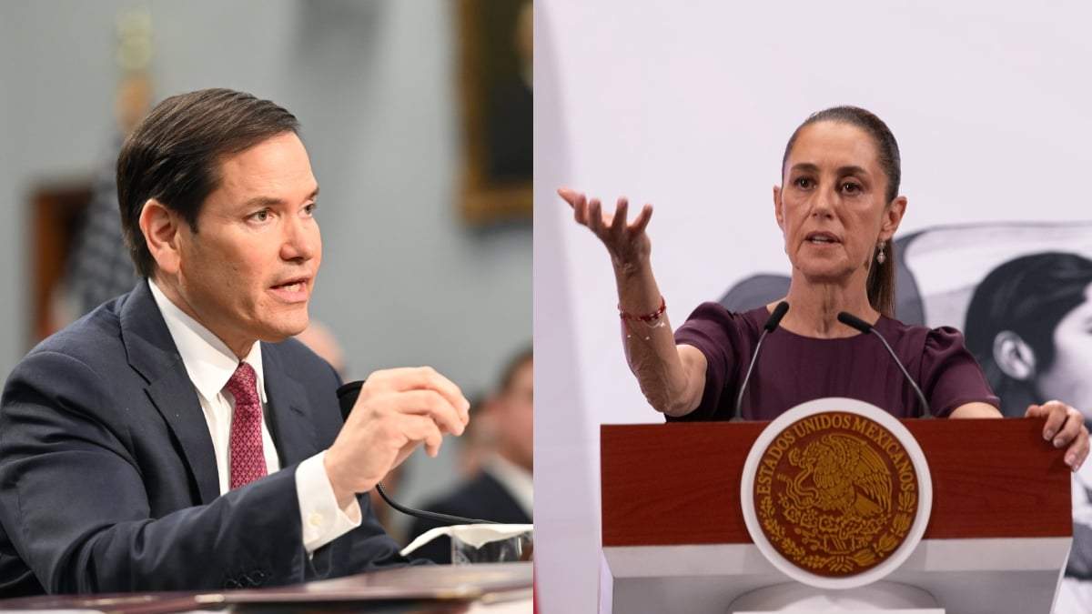 Marco Rubio y Claudia Sheinbaum
