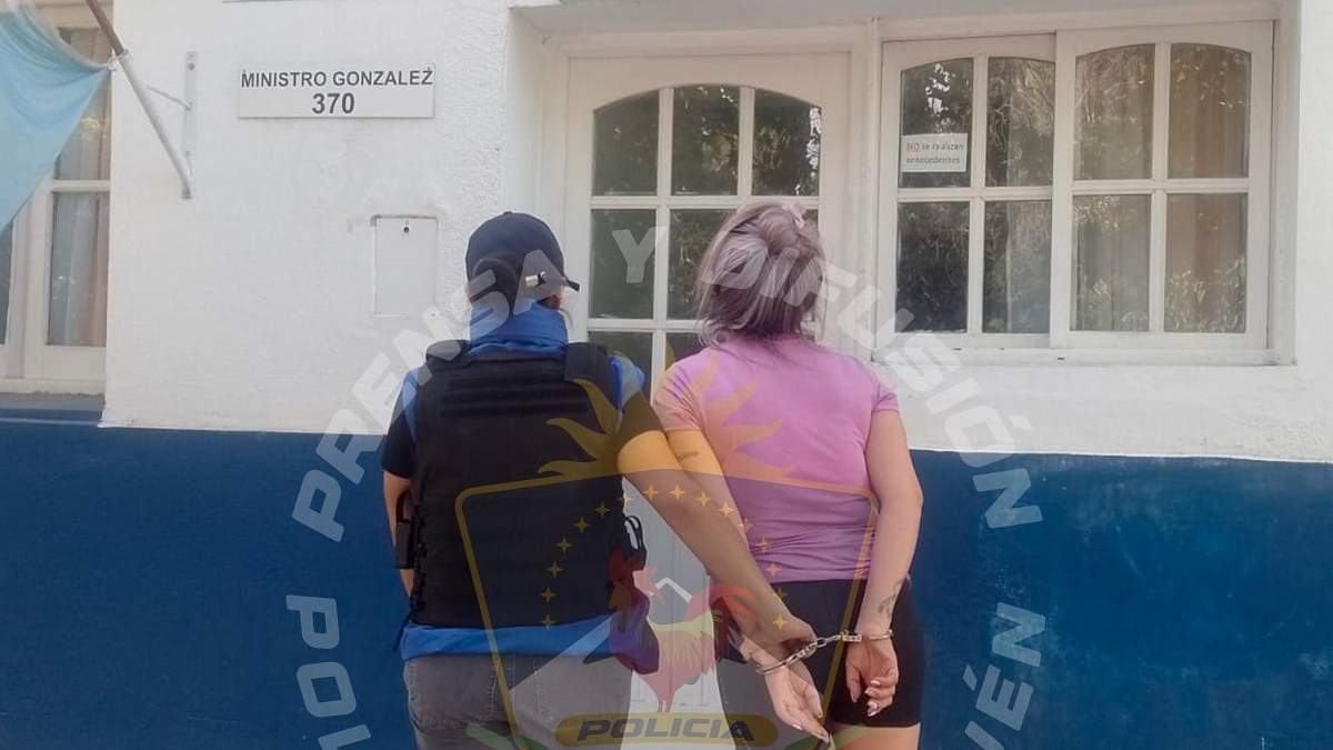 La mujer fue llevada detenida al departamento Delitos Económicos. Fuente (Policía de Neuquén)