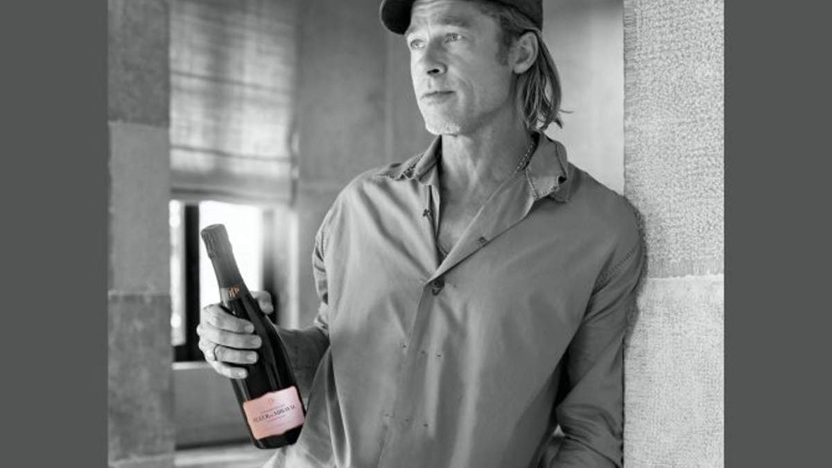 Espumante rosado de Brad Pitt. Fuente: (Instagram)