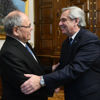 Alberto Fernández recibió a Dani Dayan, presidente del Yad Vashem