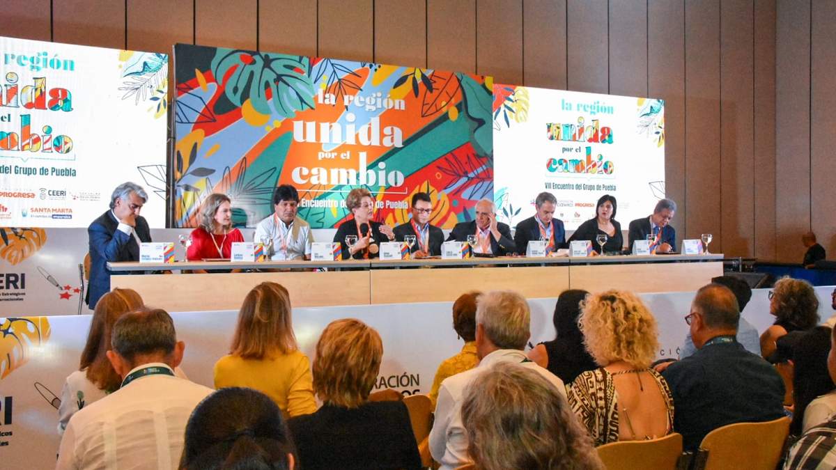 En este encuentro del Grupo Puebla se analizará la reactivación de la Unasur y que la CELAC se convierta en cancillería de Latinoamérica ante el mundo. En la imagen, el VII Encuentro