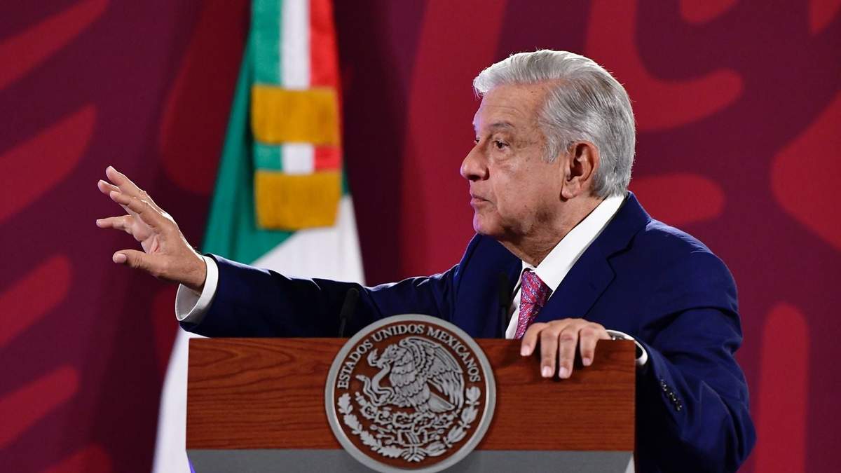 El presidente durante la conferencia de este martes
