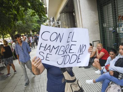 Organizaciones sociales vuelven a protestar por la falta de alimentos