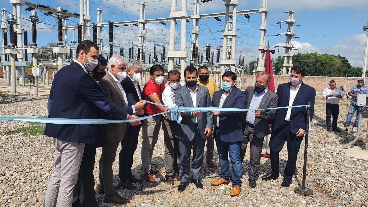Darío Martínez inauguró una nueva obra eléctrica en Salta. Fuente: (Twitter)