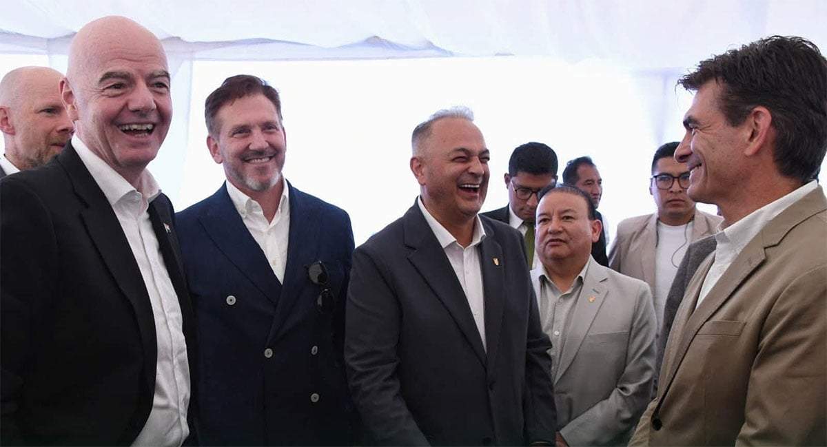 Infantino y Alejandro Domínguez, presidente de Conmebol