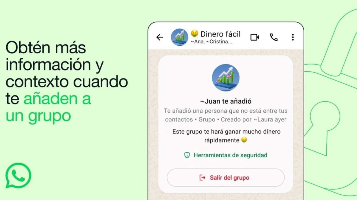 Chat grupal de WhatsApp - META