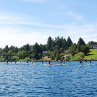 Plan de verano en la Patagonia: SUP y kayak en las aguas cristalinas del Lago Lolog