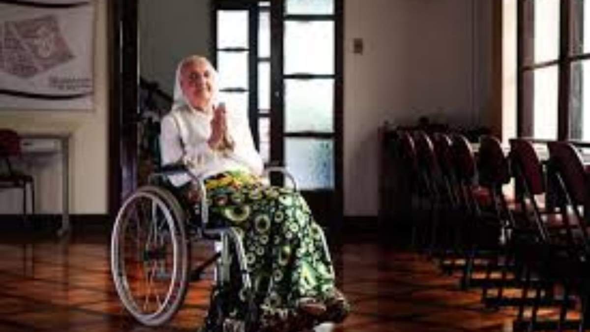 Foto difundida por LongeviQuest que muestra a la hermana Inah Canabarro, de 115 años, en Porto Alegre, Brasil, el 16 de febrero del 2024