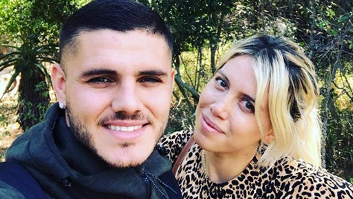 Wanda Nara y Mauro Icardi. Fuente: (Twitter)