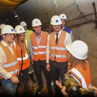 Cafiero, Katopodis y Galmarini recorrieron el Sistema Riachuelo