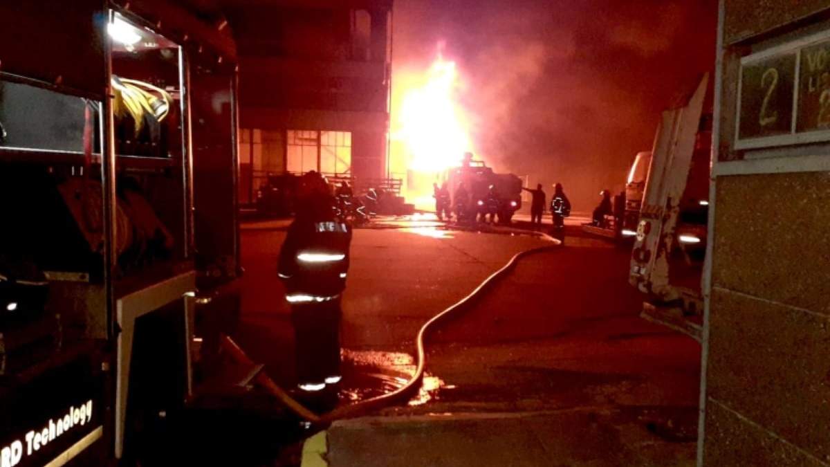 Incendio en Barranqueras. Fuente: (Twitter)