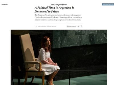 El particular titular de The New York Times sobre Cristina