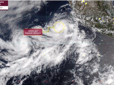 Bárbara ya es el primer huracán de 2025 en el Pacífico; alerta en los siguientes estados