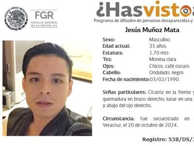 Buscan a sobrino de la periodista Gloria Muñoz, secuestrado en octubre de 2024