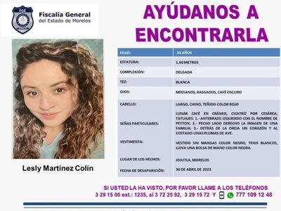 Hallan en Guerrero un cadáver con las características de Lesly Martínez Collín