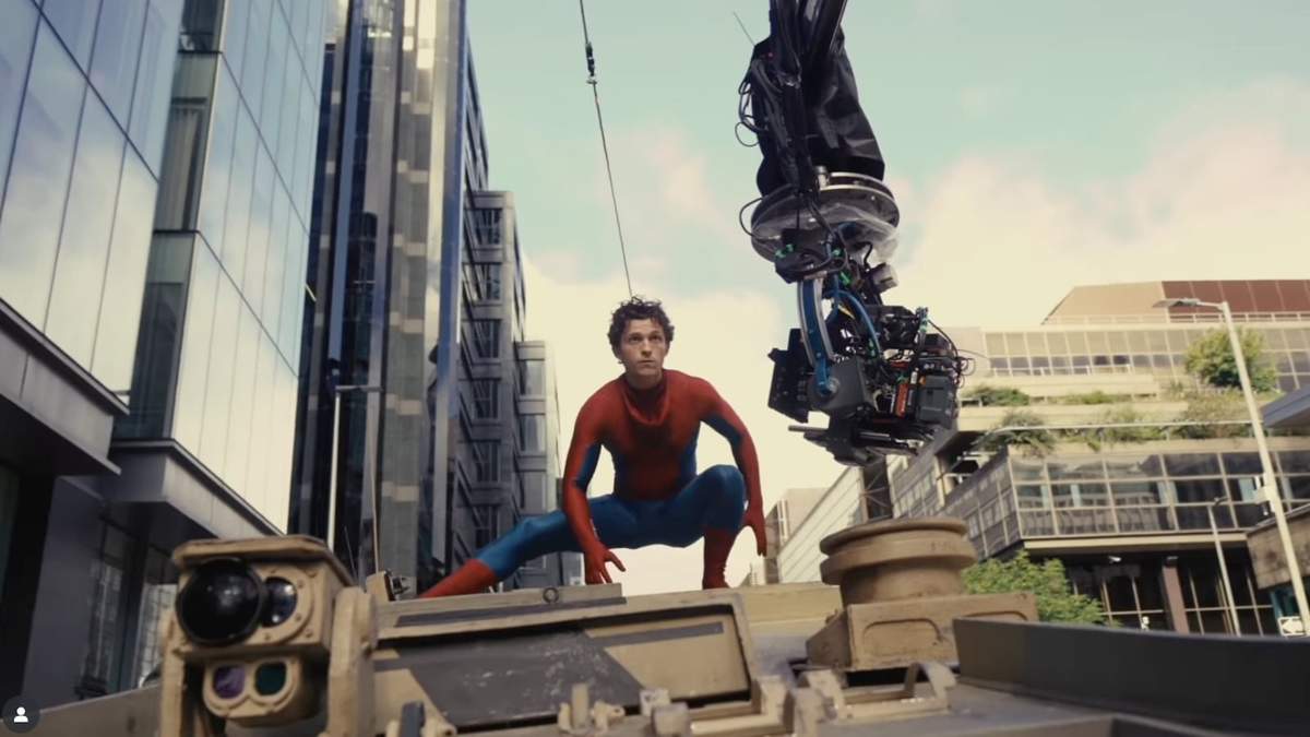 Tom Holland en el set de “Spider-Man: Brand New Day”