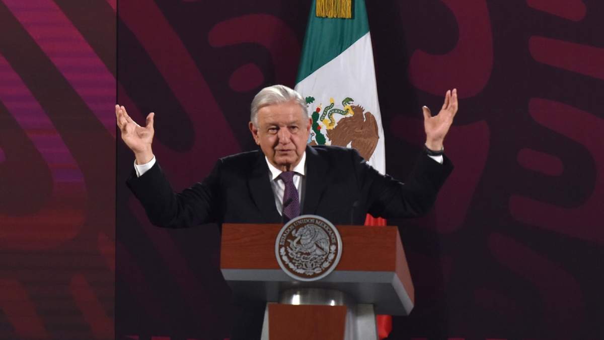 Andrés Manuel López Obrador en conferencia de la mañanera
