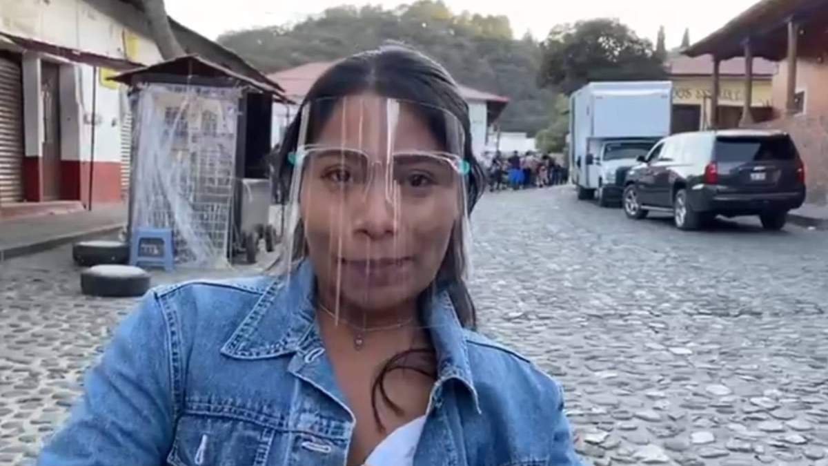 Yalitza envió un mensaje durante la filmación del "Presencias", en Tlalpujahua