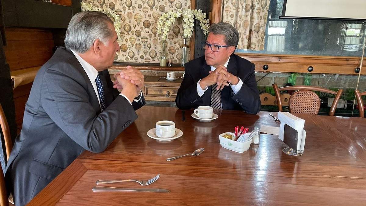 El secretario de Gobernación y el coordinador de los senadores de Morena