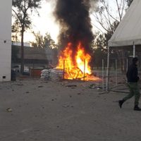 Un coche bomba estalla afuera de un cuartel de la Guardia Nacional en Celaya