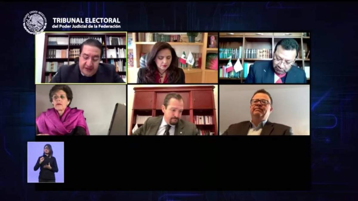 Sesión virtual del Tribunal Electoral