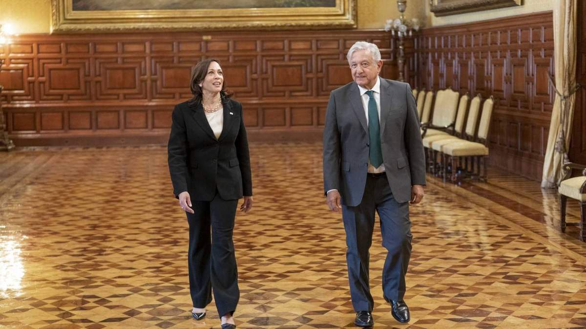 Kamala Harris y Andrés Manuel López Obrador