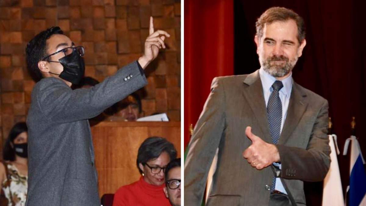 El joven estudiante que increpó al presidente del instituto electoral