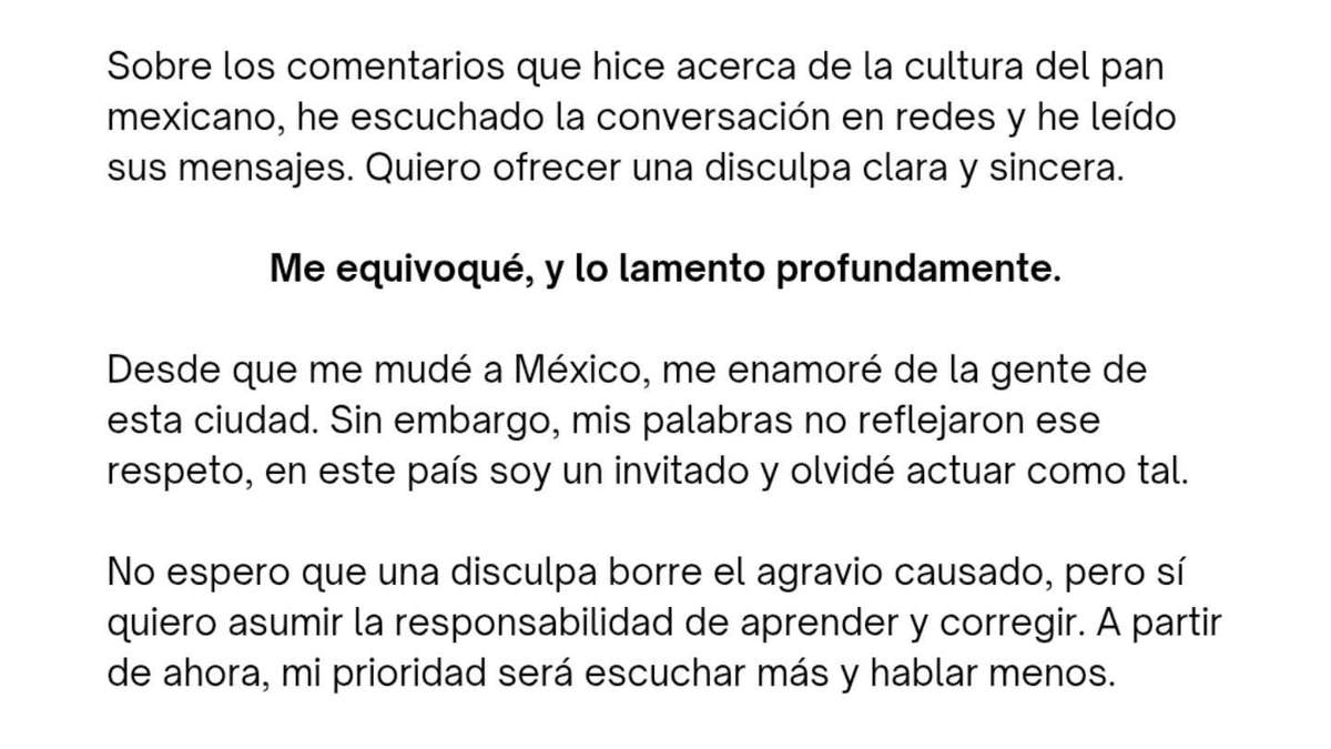 Disculpa de Richard Hart