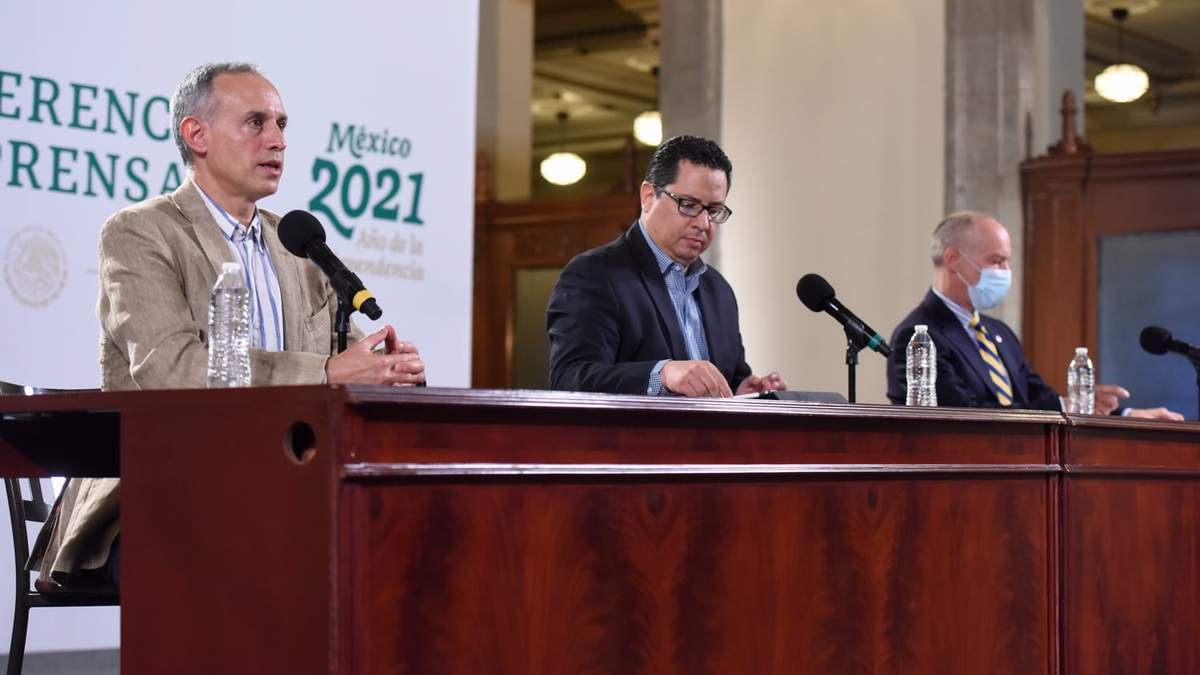 Hugo López-Gatell, José Luis Alomía y Gady Zabicky, titular de Conadic