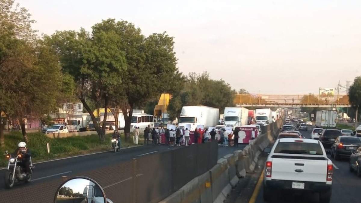 Bloqueo de manifestantes