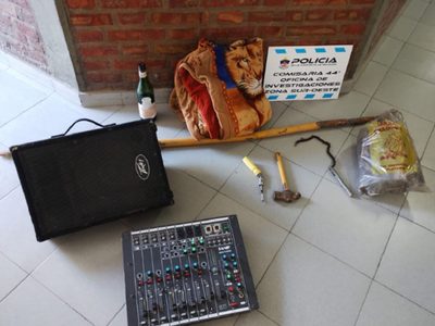 En un allanamiento, secuestraron objetos robados, drogas y detuvieron a un hombre