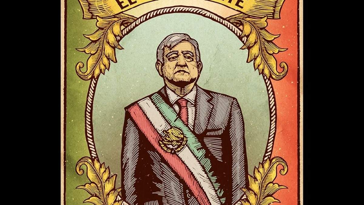"El presidente y crítico de cine", dice la ilustración publicada por la cuenta oficial de la película