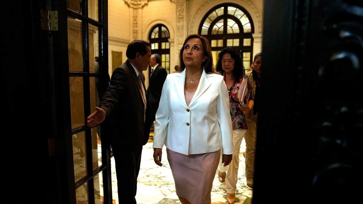 La presidenta peruana Dina Boluarte
