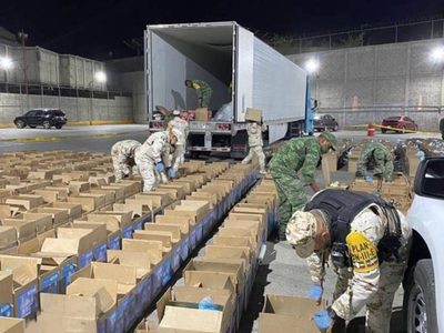 Sedena decomisa cocaína con valor de más de 103 millones de pesos