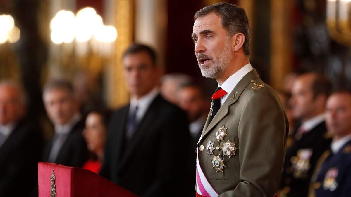 El Rey Felipe, en la cuerda floja. Fuente: (Instagram)
