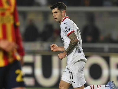 Pulisic marca dos goles en la victoria del Milan 3-2 ante el Lecce