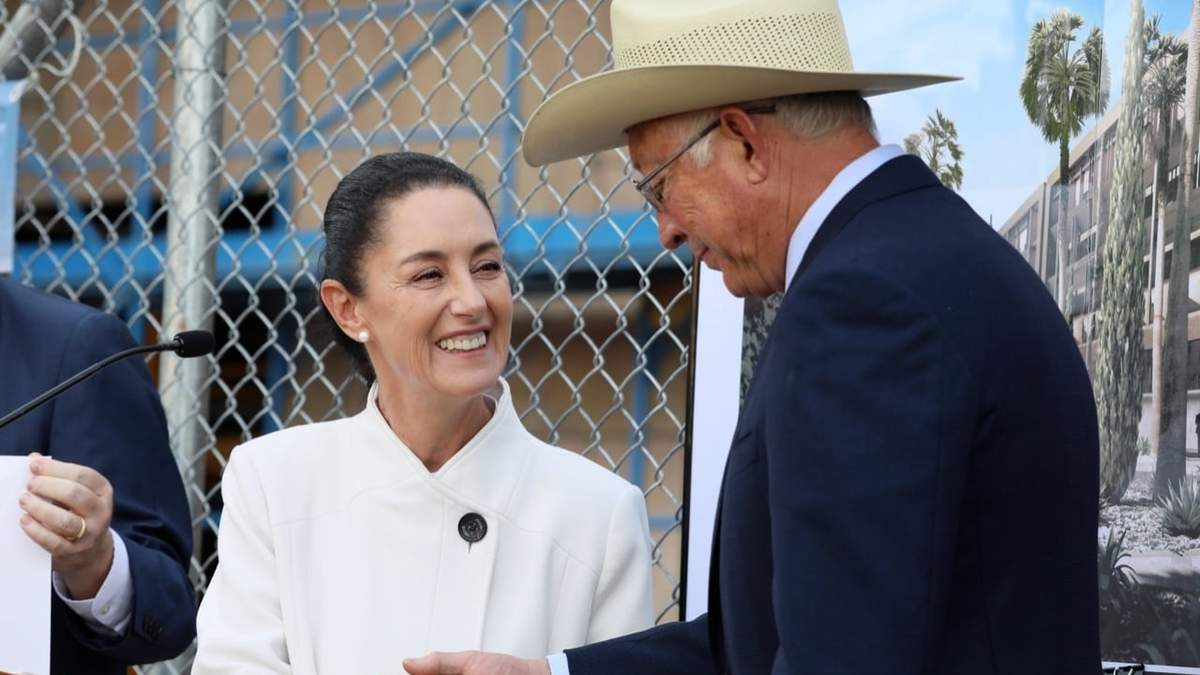 Sheinbaum junto a Ken Salazar