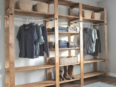 No gastés fortuna: creá un fabuloso placard con cosas recicladas y muy fáciles de conseguir